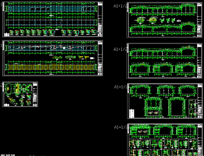 内江钢结构厂房图纸